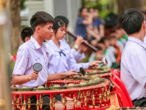 พิธีไหว้ศาลสิ่งศักดิ์สิทธิ์ประจำโรงเรียน ประจำปี 2568