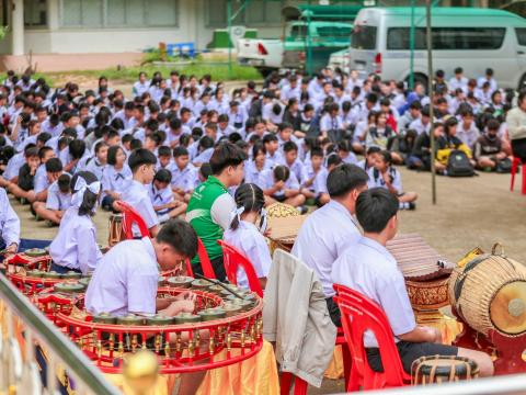 พิธีไหว้ศาลสิ่งศักดิ์สิทธิ์ประจำโรงเรียน ประจำปี 2568